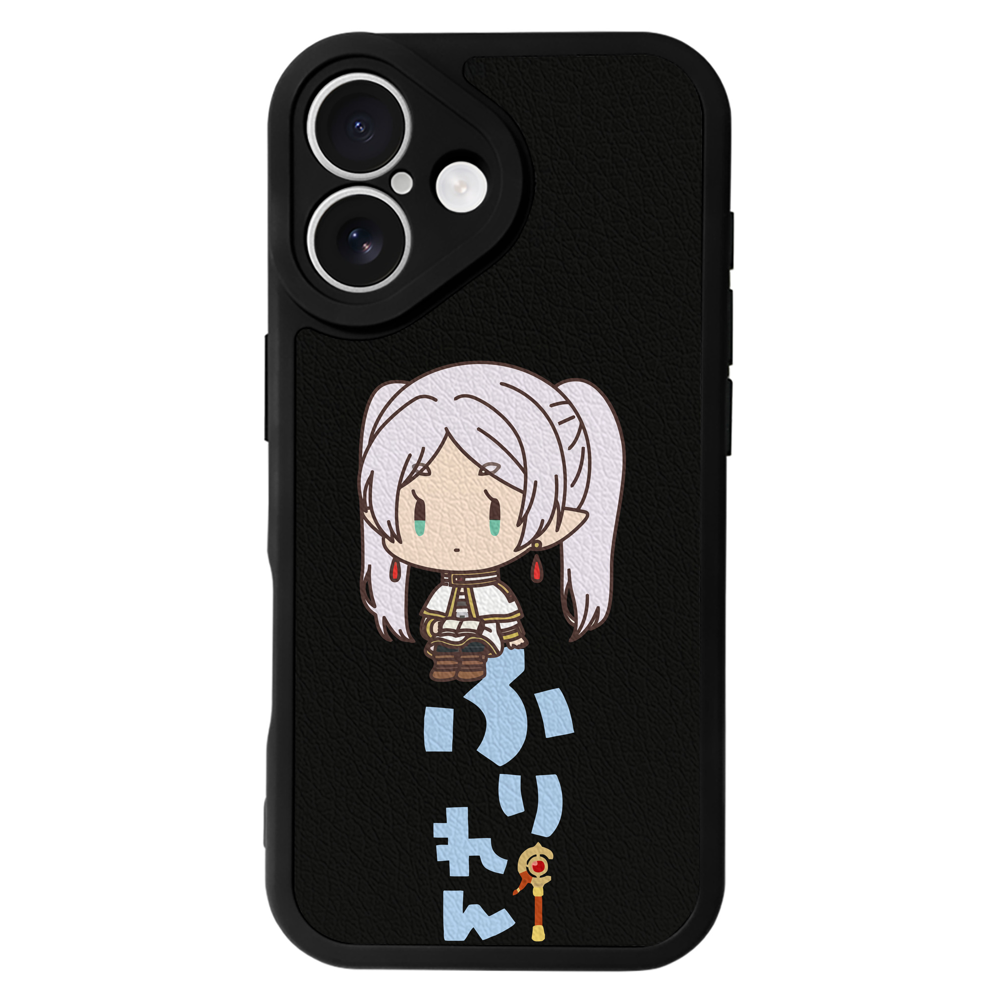 （画像用） 葬送のフリーレン Frieren 【iPhone 16シリーズ対応】シリコンスマホケース（レザー調） 材質：シリコン